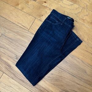 Simply Vera Wang Dark Blue Skinny Jeans Mid Rise Size 10 Long Cotton Rayon Poly